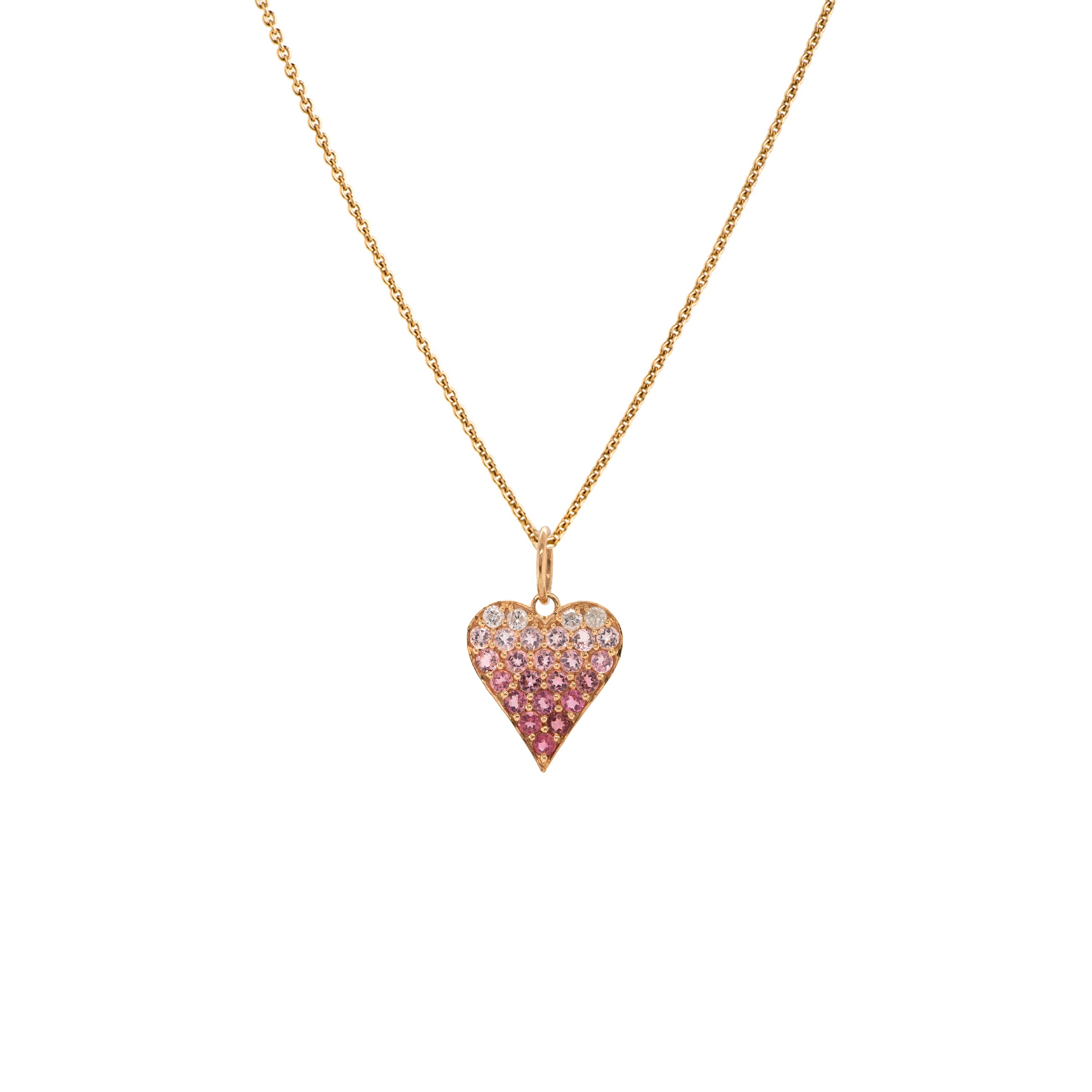 Ombre Pink Sapphire Necklace