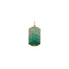 EMERALD OMBRÉ DOG TAG