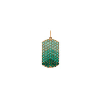 EMERALD OMBRÉ DOG TAG