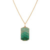 EMERALD OMBRÉ DOG TAG