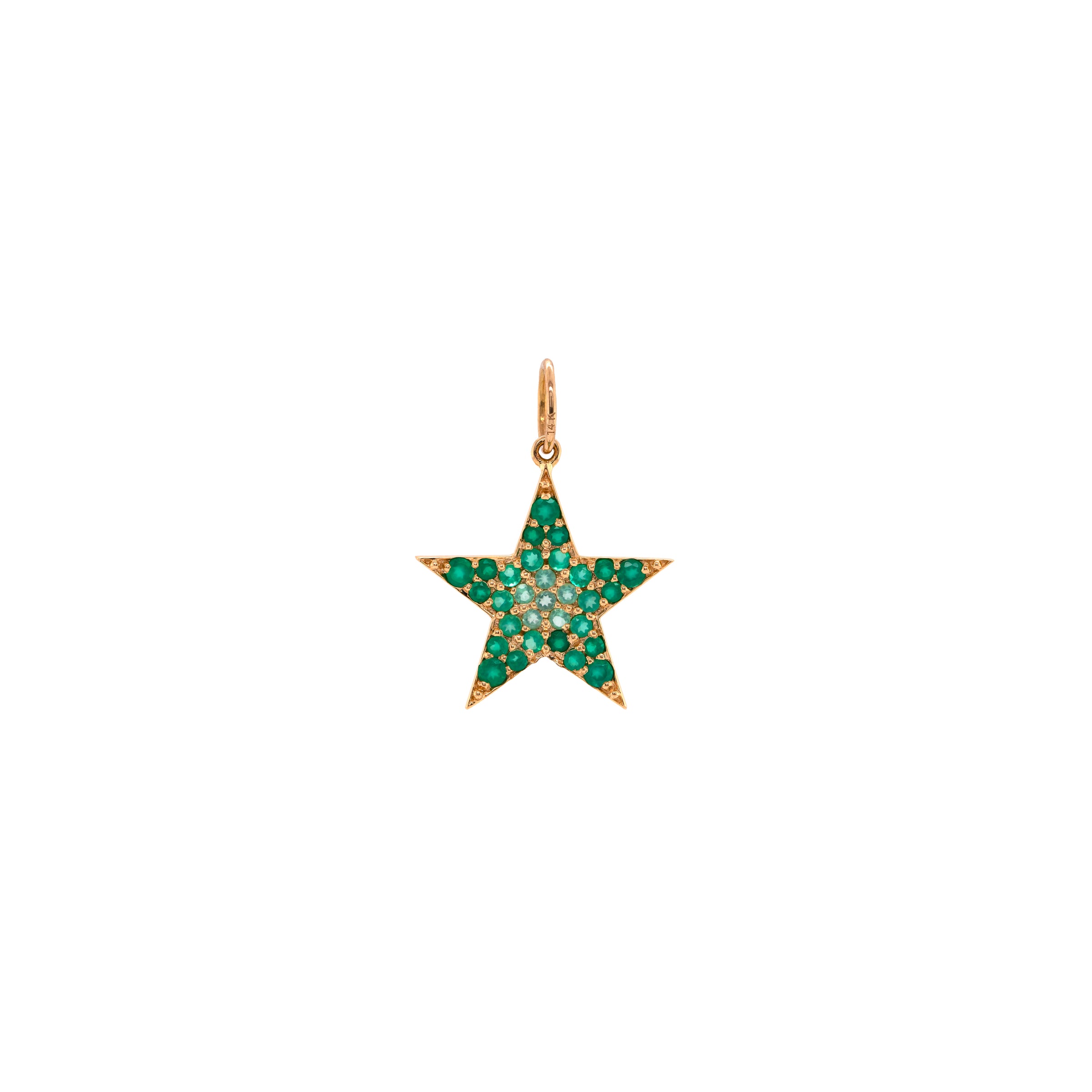 EMERALD OMBRÉ STAR PENDANT