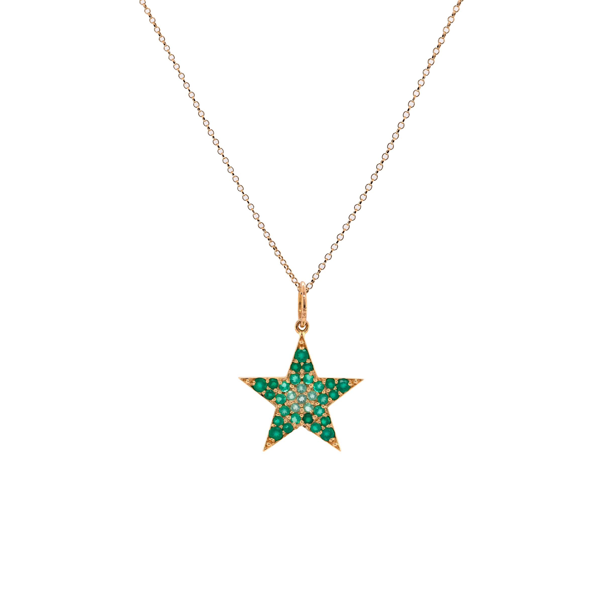 EMERALD OMBRÉ STAR PENDANT