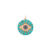 LARGE TURQUOISE EVIL EYE MEDALLION