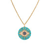 LARGE TURQUOISE EVIL EYE MEDALLION