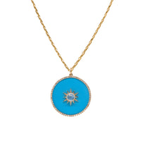 TURQUOISE HALO MEDALLION