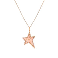 PINK OPAL SHOOTING STAR PENDANT