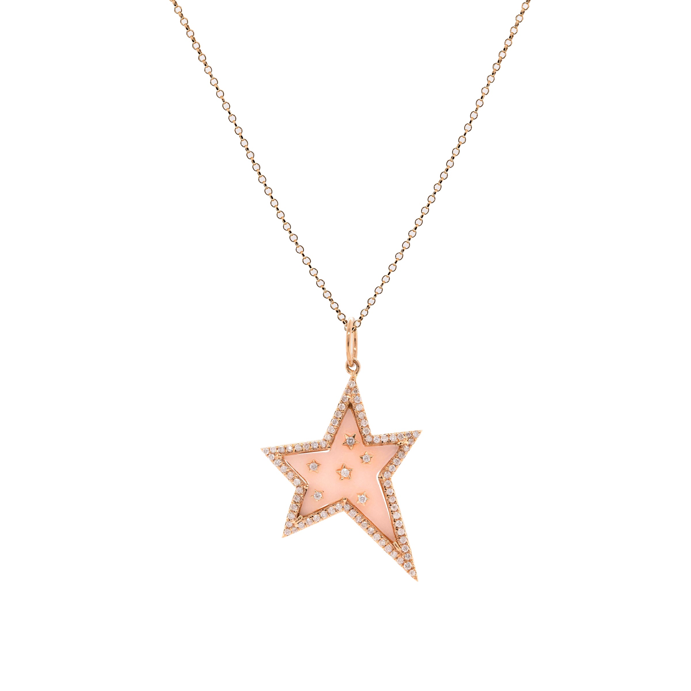 PINK OPAL SHOOTING STAR PENDANT