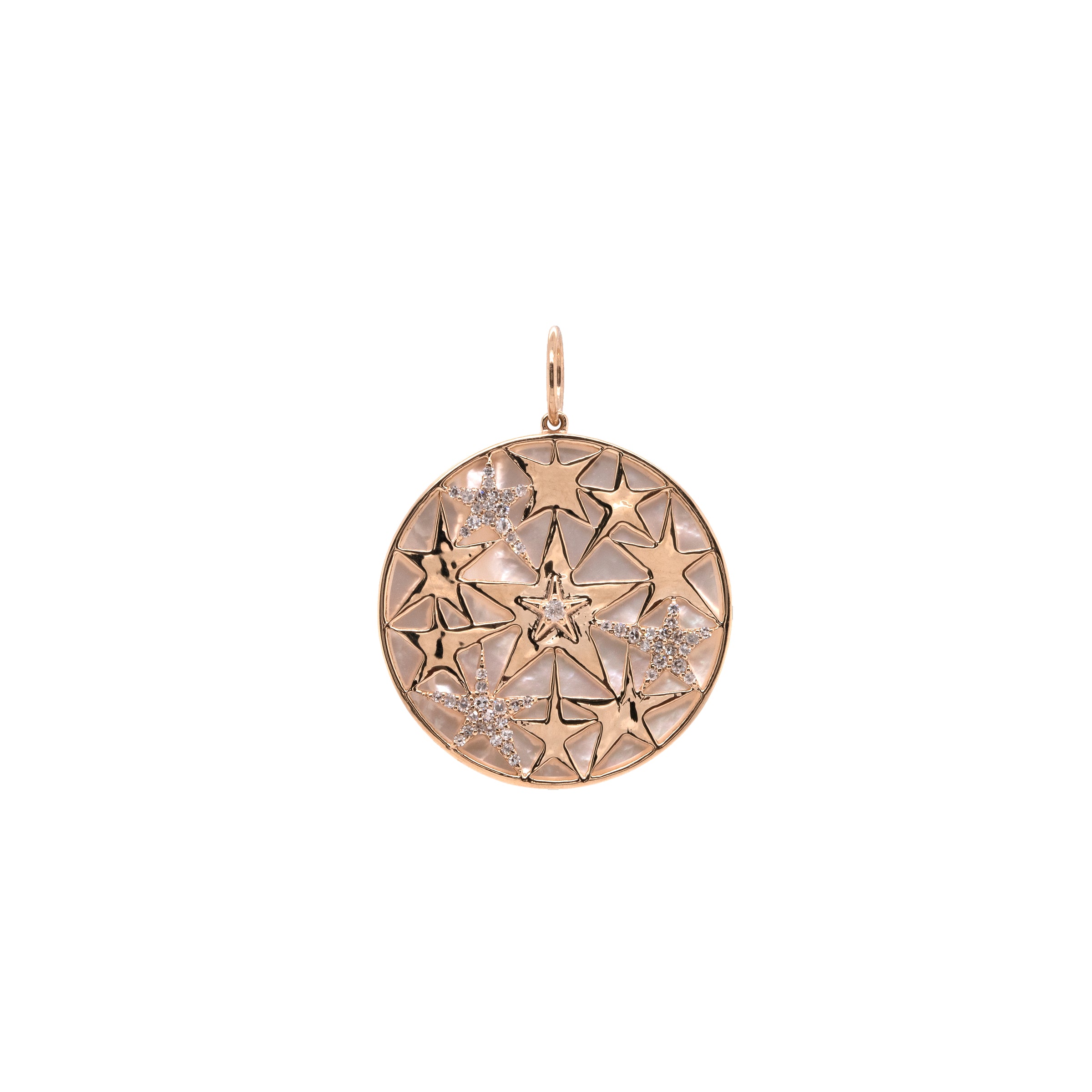 MOTHER-OF-PEARL CONSTELLATION MEDALLION
