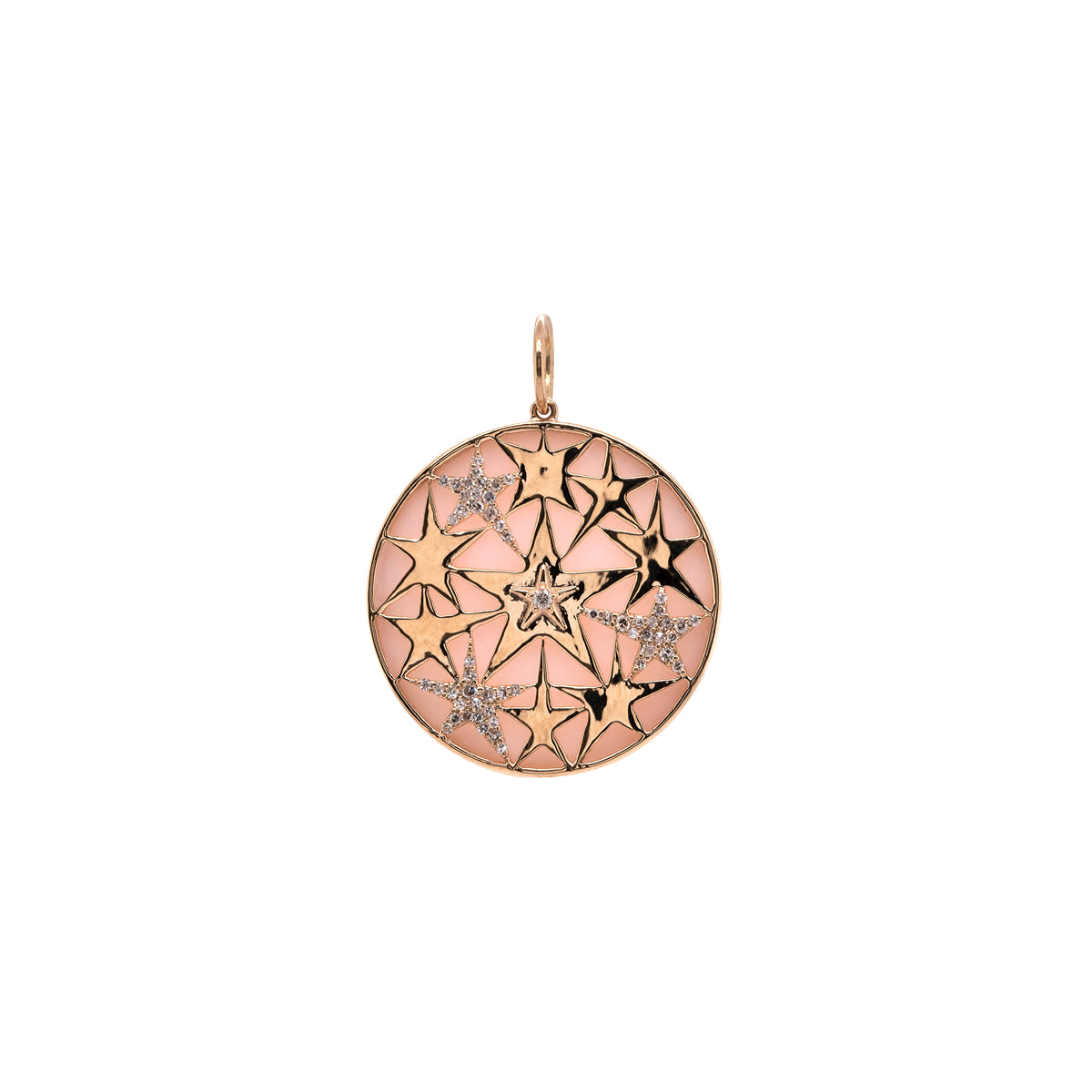 PINK OPAL CONSTELLATION MEDALLION