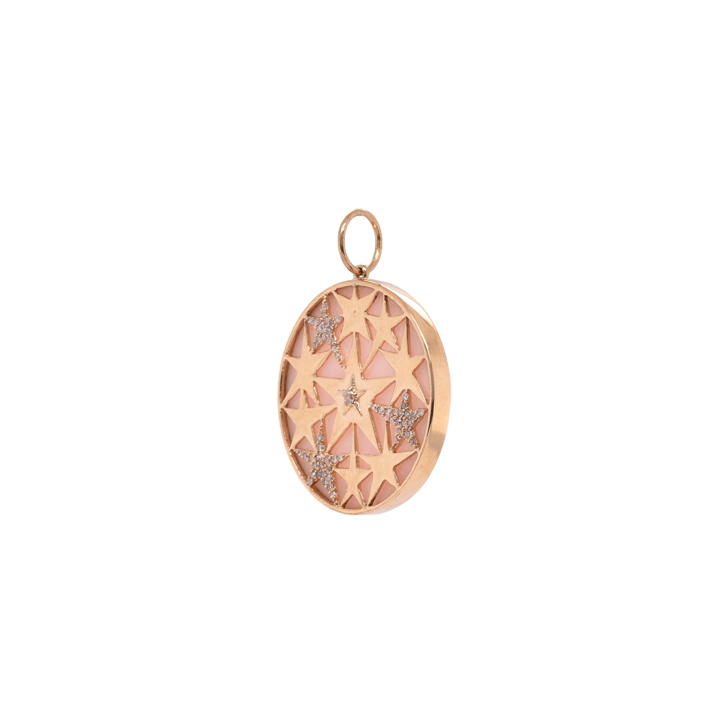PINK OPAL CONSTELLATION MEDALLION