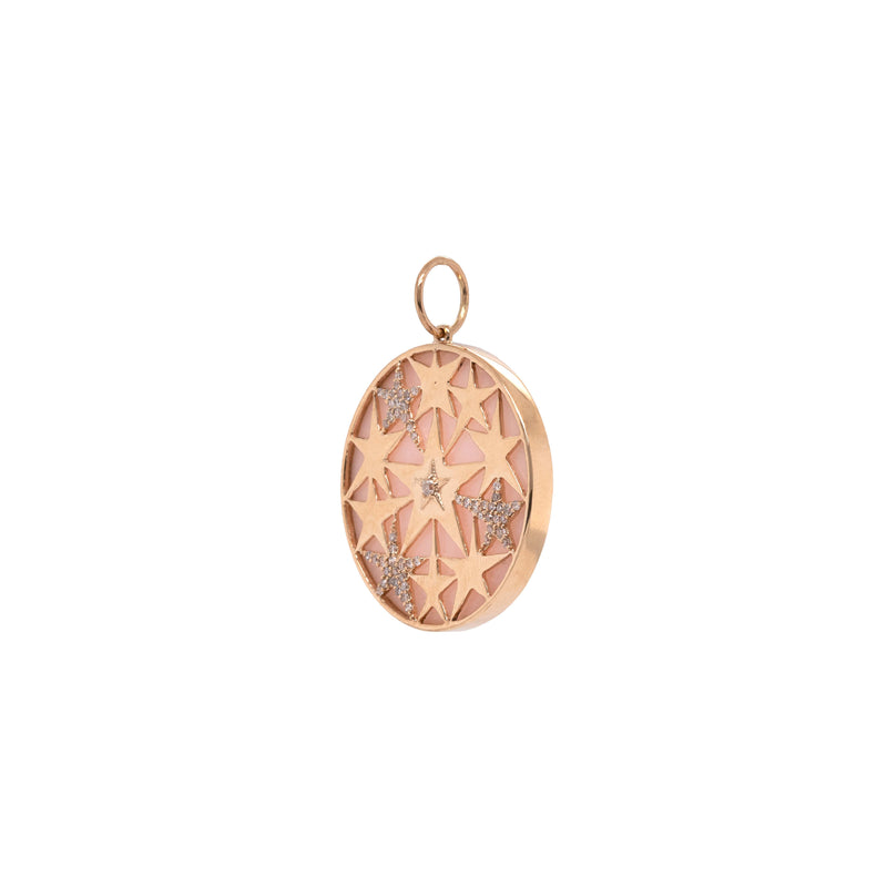 PINK OPAL CONSTELLATION MEDALLION