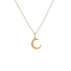 SMALL DIAMOND CRESCENT PENDANT