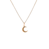 BABY DIAMOND CRESCENT PENDANT