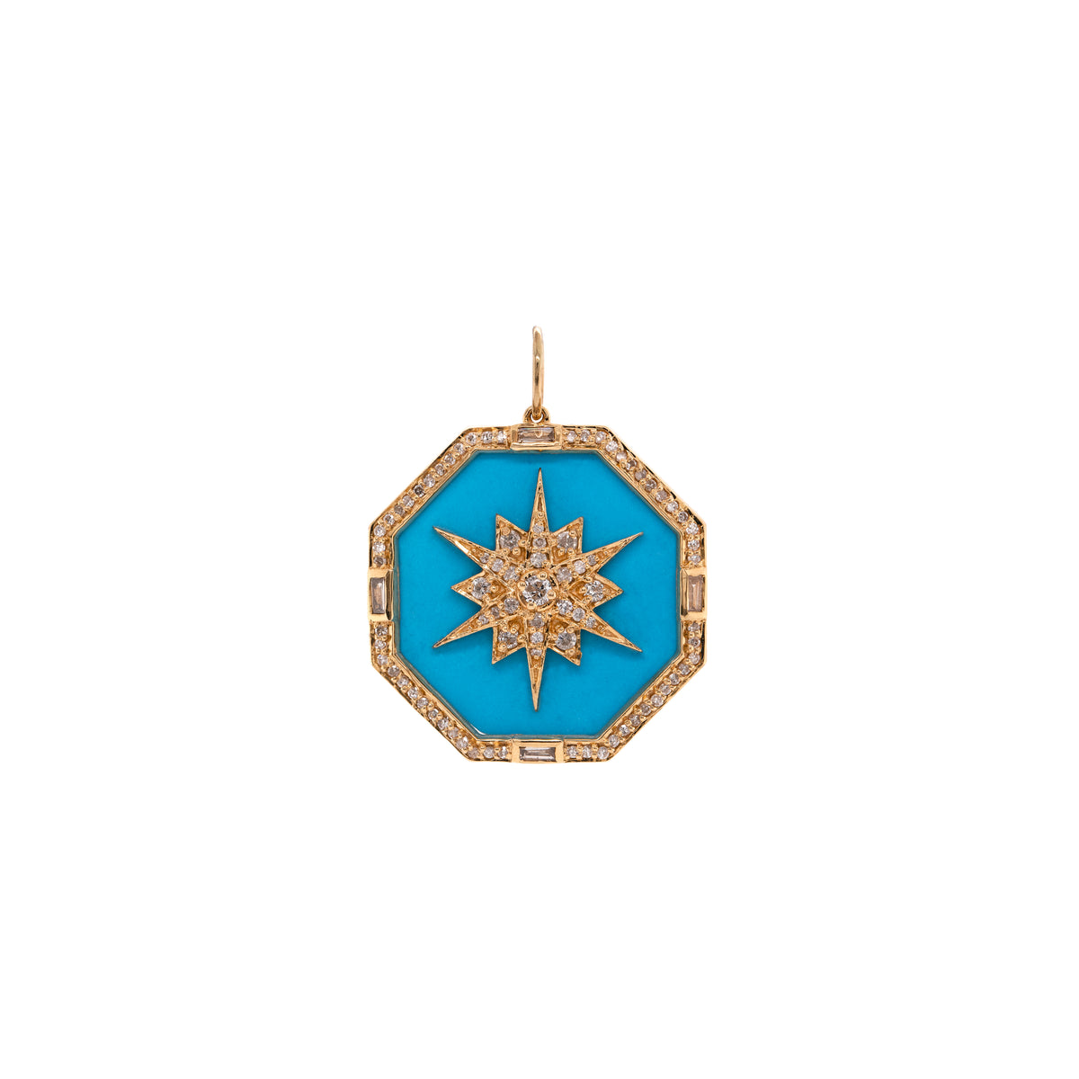 TURQUOISE OCTAGON MEDALLION