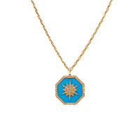 TURQUOISE OCTAGON MEDALLION
