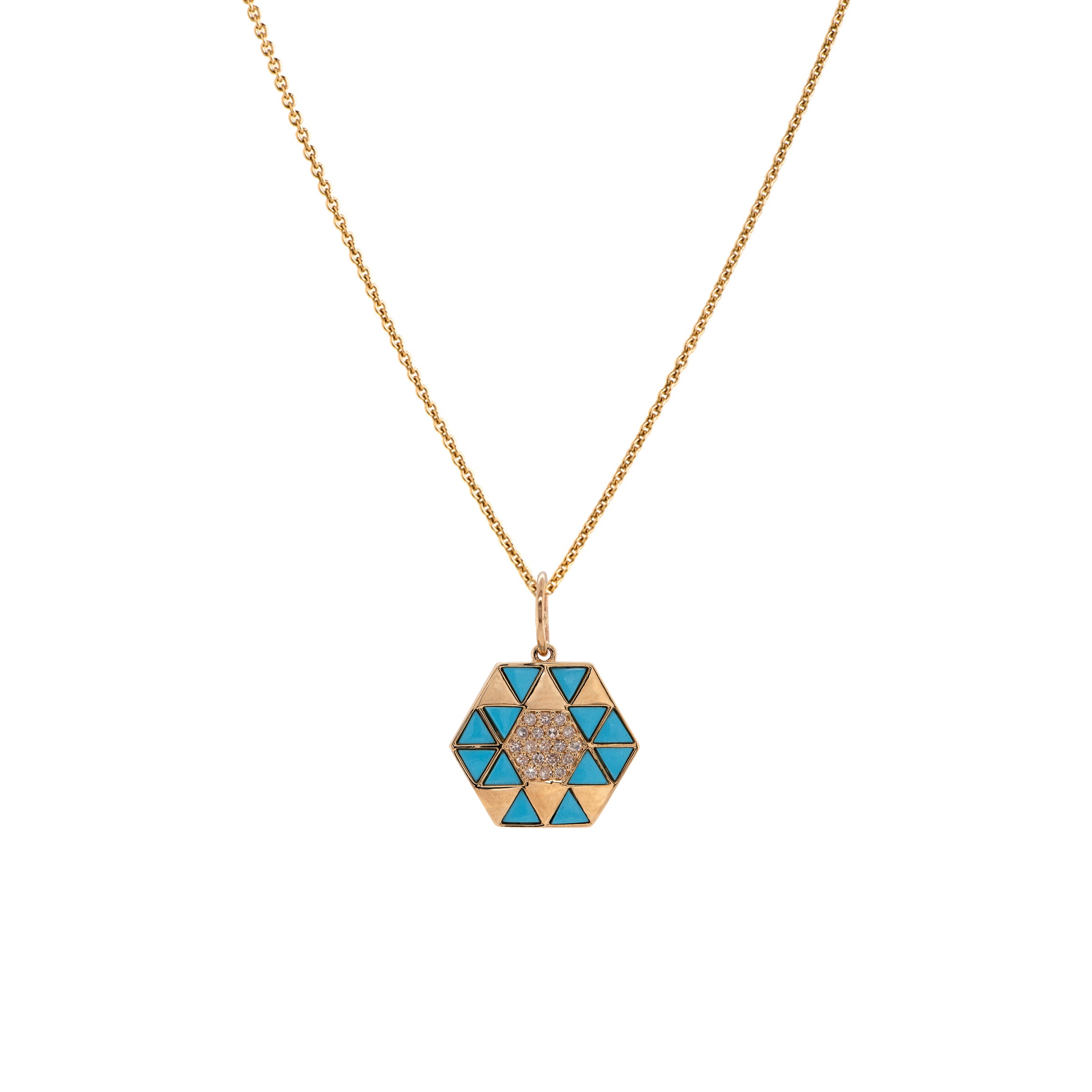 TURQUOISE SYMMETRY PENDANT