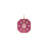 PINK SAPPHIRE MOROCCAN MEDALLION