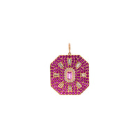 PINK SAPPHIRE MOROCCAN MEDALLION