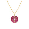 PINK SAPPHIRE MOROCCAN MEDALLION