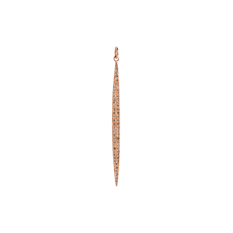 2" PAVÉ DIAMOND SPEAR PENDANT - Bridget King Jewelry