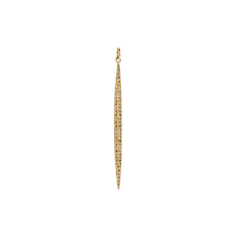 2" PAVÉ DIAMOND SPEAR PENDANT - Bridget King Jewelry