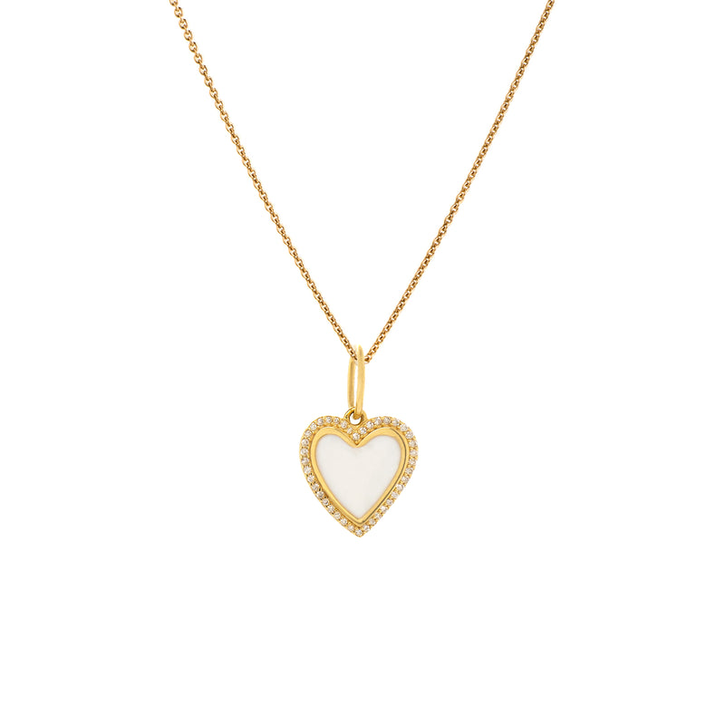 BABY ENAMEL HEART PENDANT