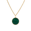 LARGE MALACHITE MEDALLION