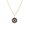 BLACK DIAMOND EVIL EYE MEDALLION