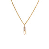 BAGUETTE DIAMOND CHARM CLASP