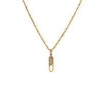 BAGUETTE DIAMOND CHARM CLASP