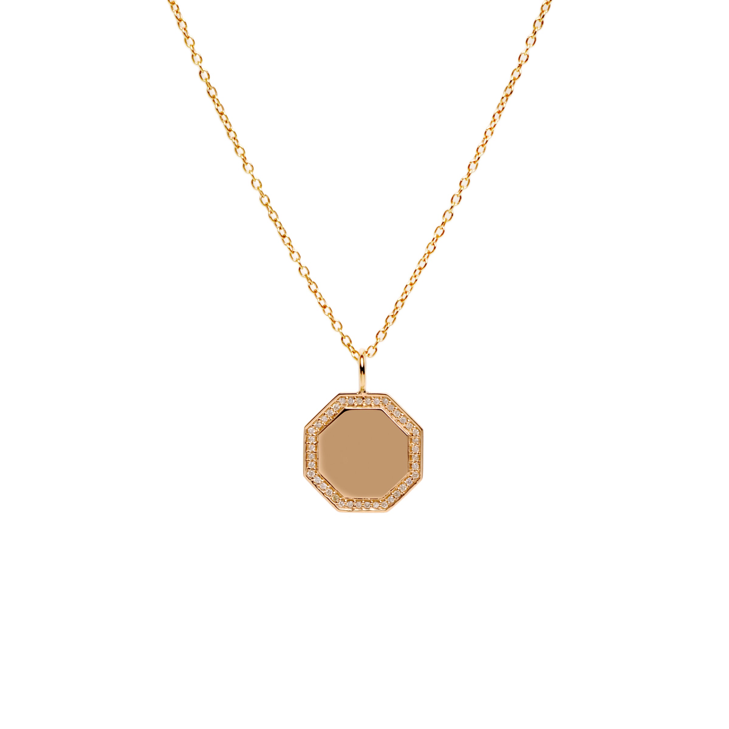 OCTAGON DIAMOND PENDANT