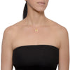 GOLD BALL w/ DIAMOND NECKLACE