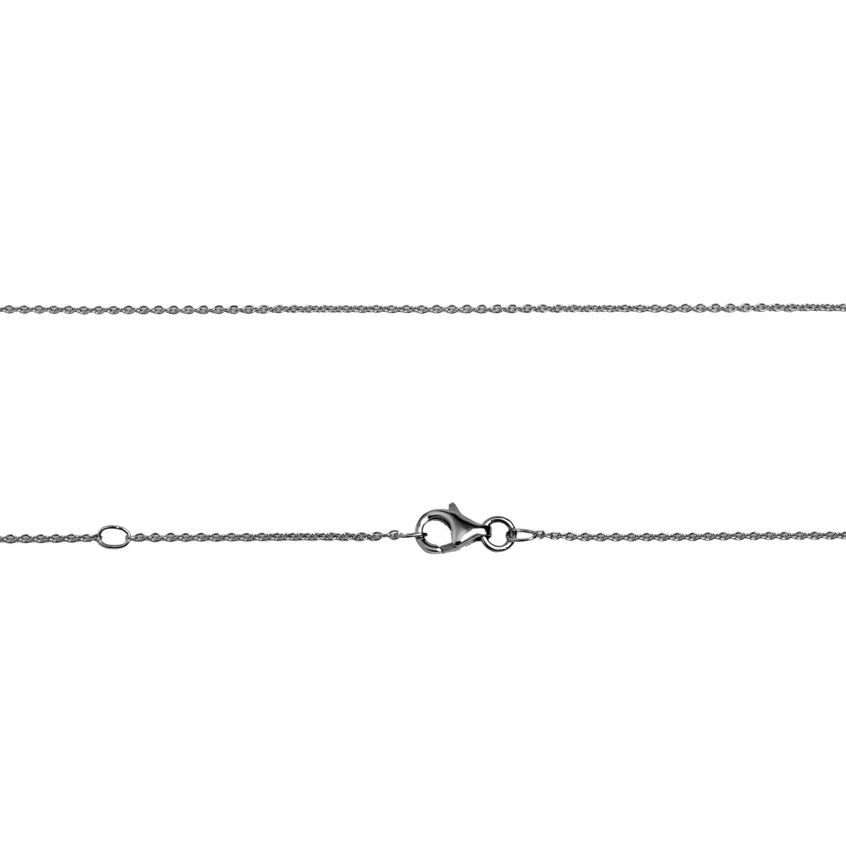 Oxidized Silver Mini Link 16in-18in Adjustable Chain
