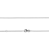 Oxidized Silver Mini Link 16in-18in Adjustable Chain
