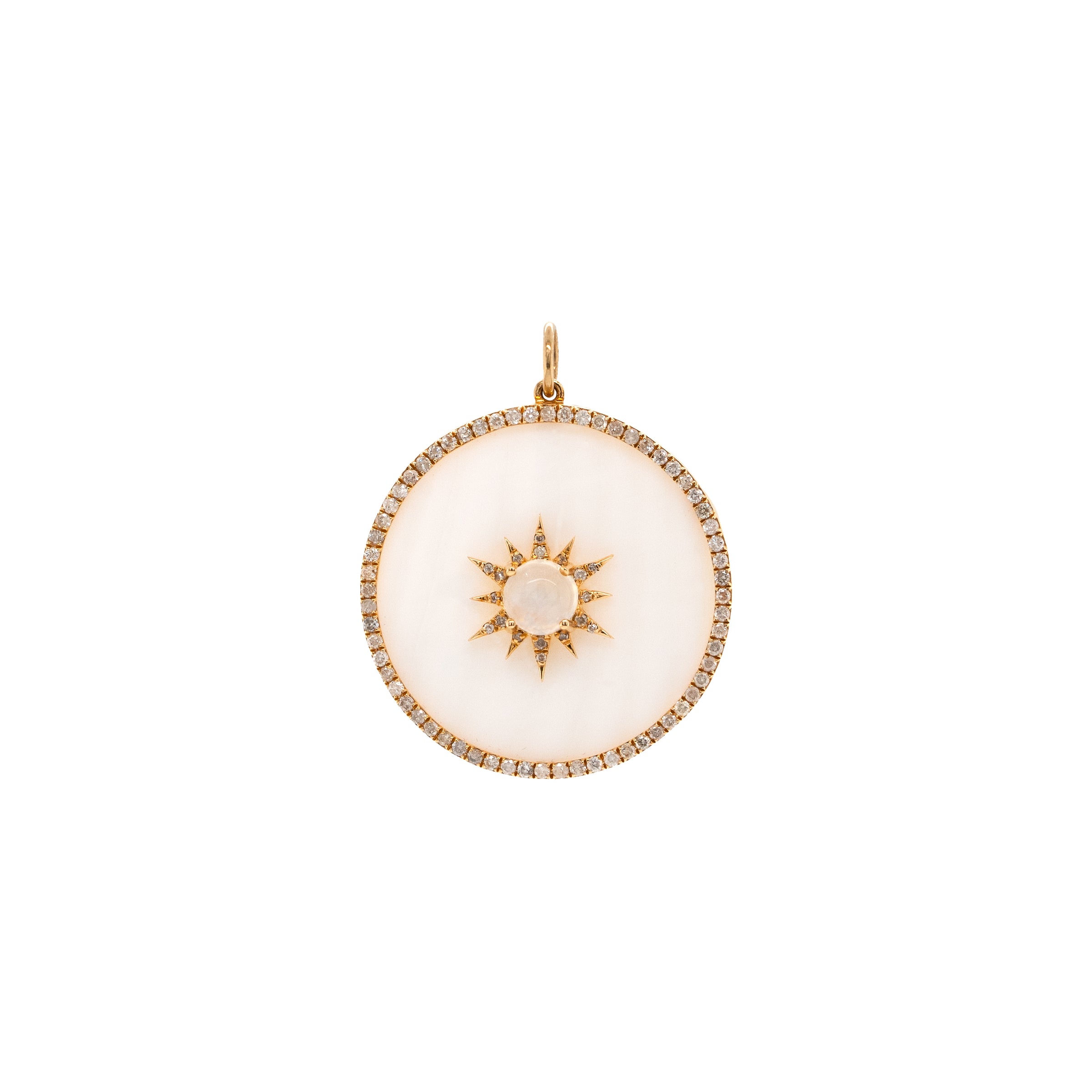MOTHER-OF-PEARL HALO MEDALLION