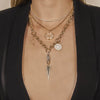 BAGUETTE DIAMOND CHARM CLASP