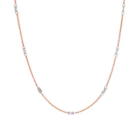 FLOATING BAGUETTE DIAMOND NECKLACE
