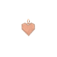 Rose Gold Angular Heart Pendant: