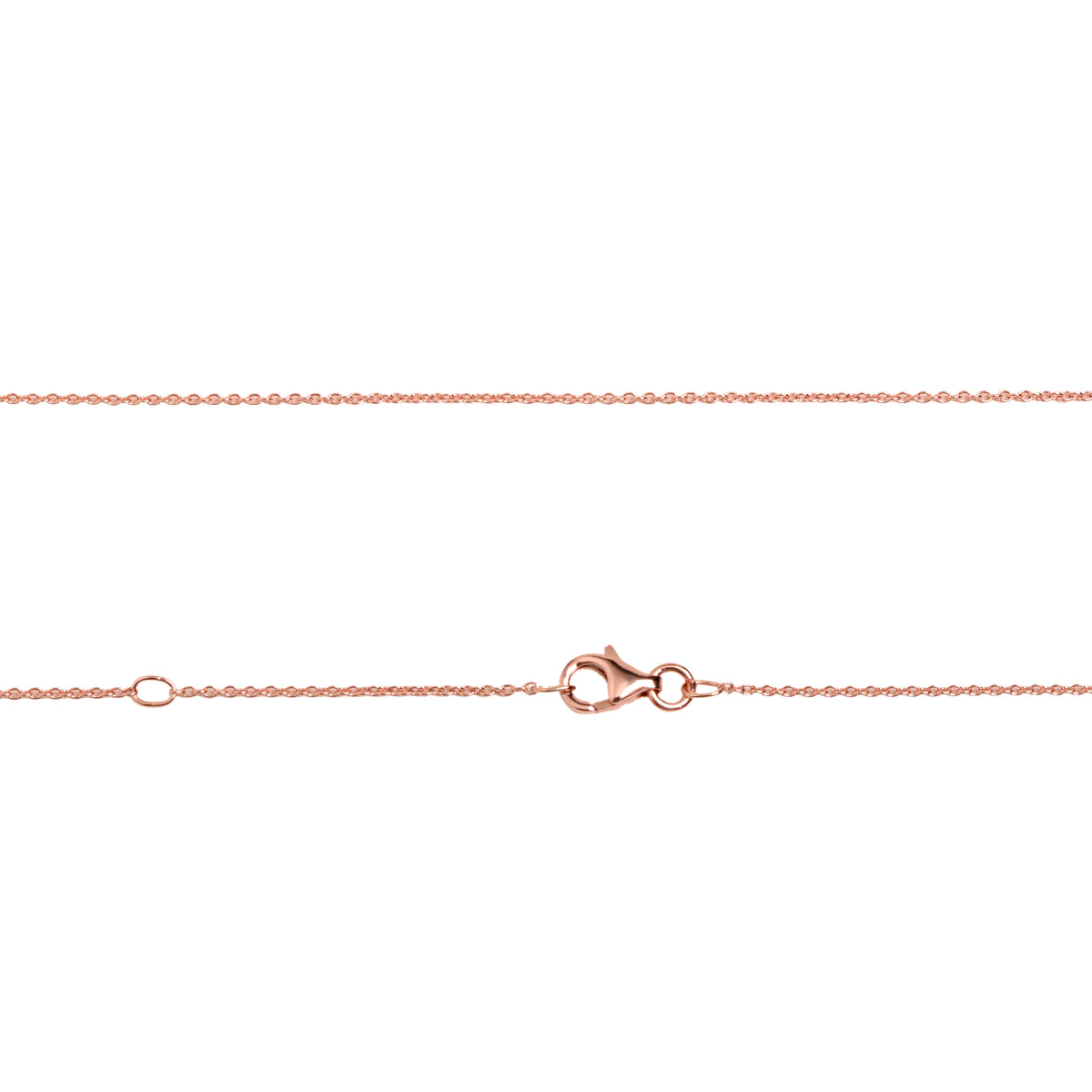 Rose Gold Mini Link 16in-18in Adjustable Chain 