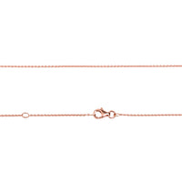 Rose Gold Mini Link 16in-18in Adjustable Chain 