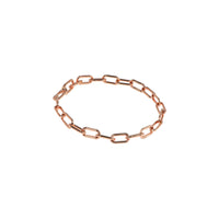Yellow Gold Timeless Bracelet: A 14K gold bracelet with a link clasp, isolated on a white background.