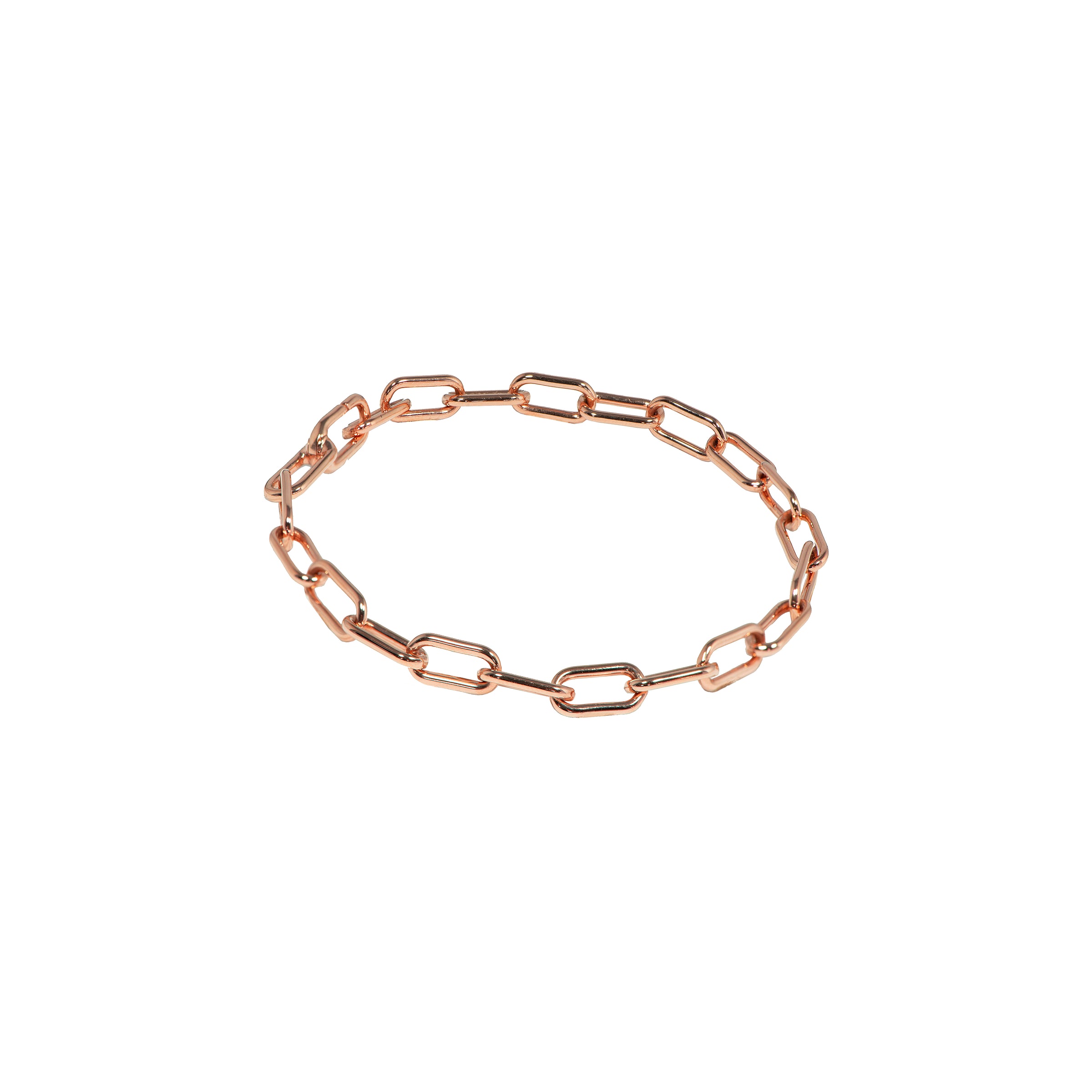 Yellow Gold Timeless Bracelet: A 14K gold bracelet with a link clasp, isolated on a white background.