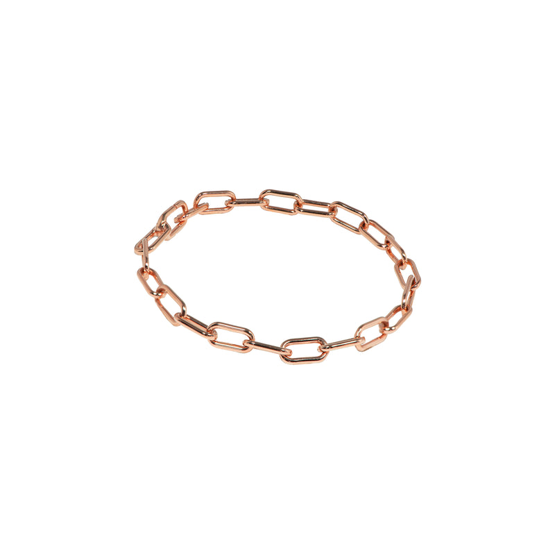 Yellow Gold Timeless Bracelet: A 14K gold bracelet with a link clasp, isolated on a white background.