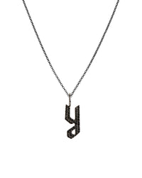 BLACK DIAMOND ALPHABET PENDANT - Bridget King Jewelry