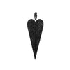 LARGE BLACK DIAMOND HEART PENDANT - Bridget King Jewelry