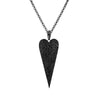 LARGE BLACK DIAMOND HEART PENDANT - Bridget King Jewelry