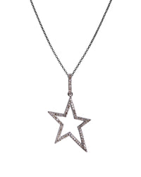 HOLLOW DIAMOND STAR PENDANT - Bridget King Jewelry