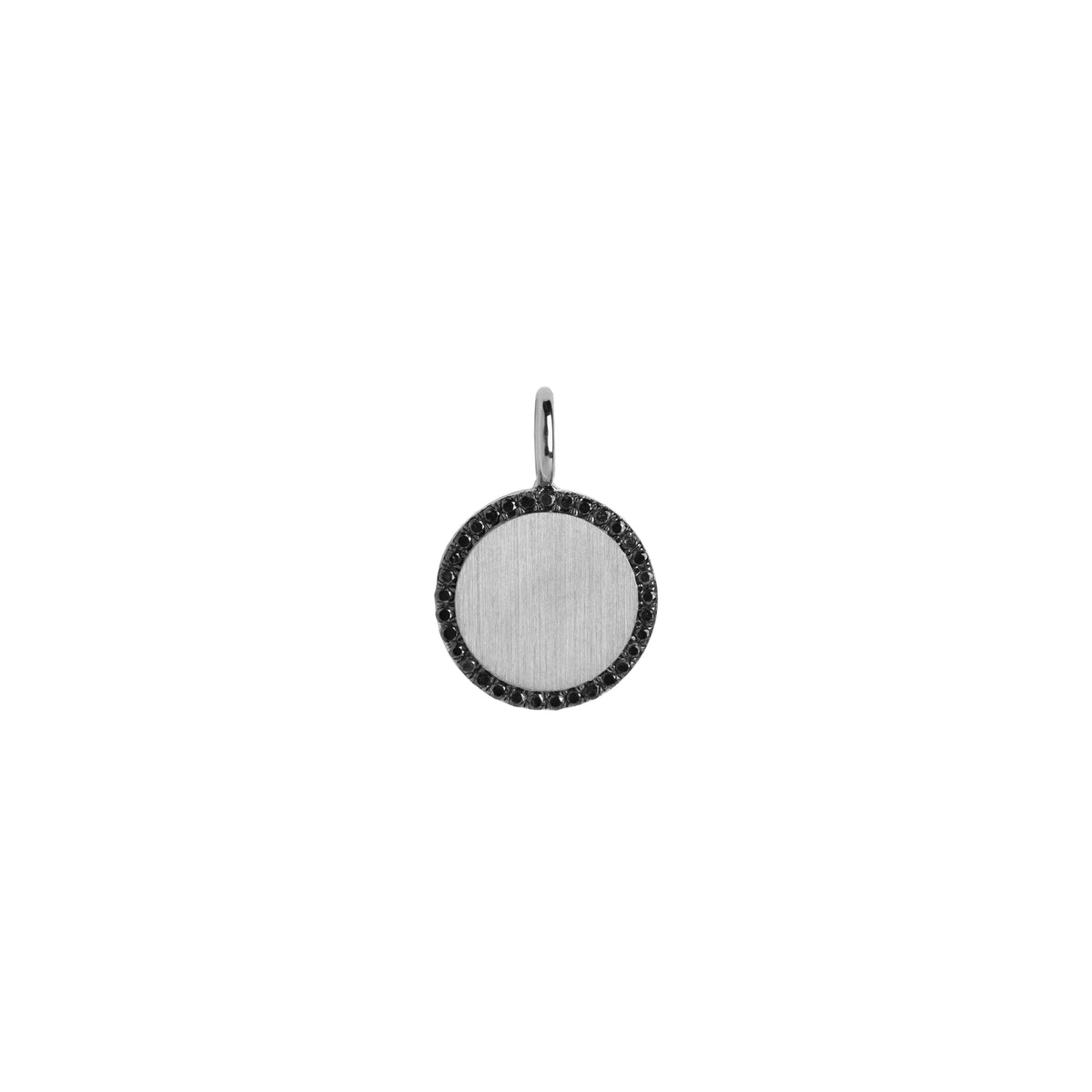 ROUND BLACK DIAMOND PENDANT - Bridget King Jewelry