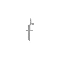 'f' Silver Alphabet Pendant: a sterling silver alphabet pendant with the letter 'F' in lowercase.