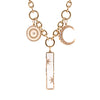 TAYLOR CHAIN NECKLACE w/ 3 CHARM CLASPS
